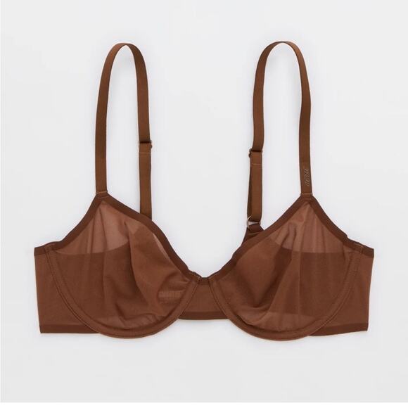 NWT Aerie SMOOTHEZ Mesh Unlined Balconette Bra - Picture 1 of 6